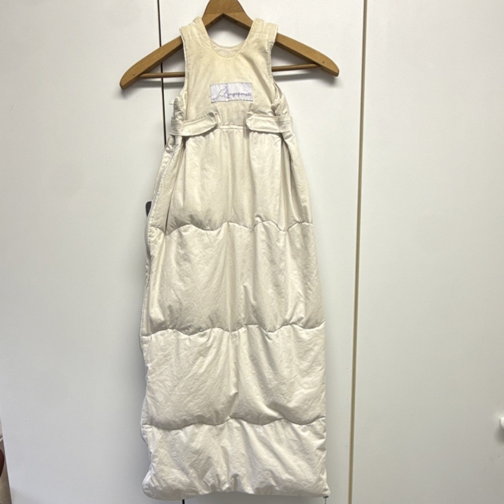 Kangapouch S/P Sleeping Bag Beige 100% Cotton White Duck Down Made in Canada